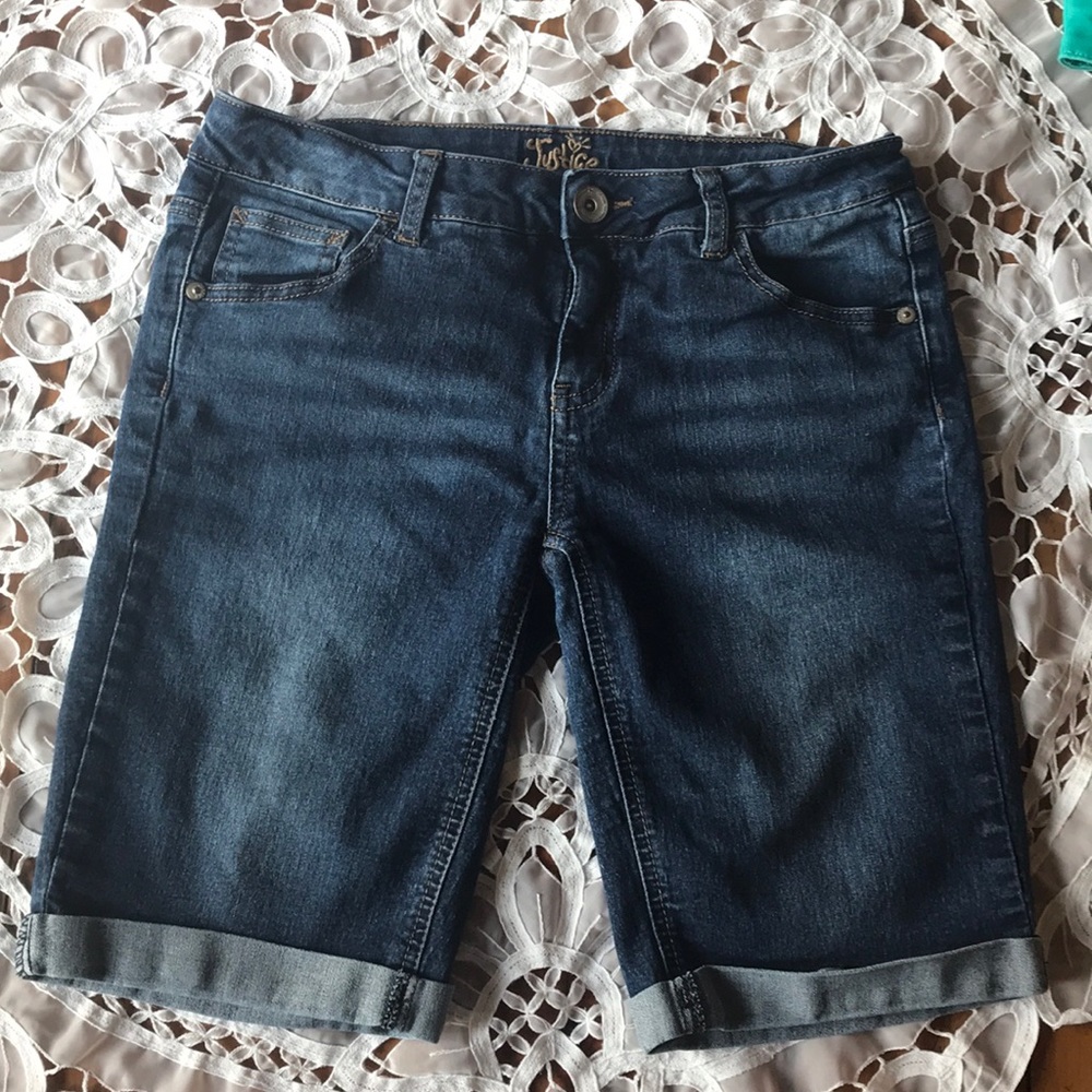 Justice Bermuda/ Jean shorts size 16